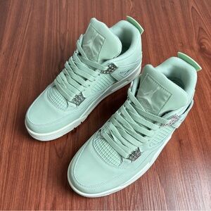 Brand New Retro 4 Seafoam Sail -Men’s Mint Green Sneakers Trainers